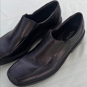 Bostonian Black Leather Slip-On Loafers size 13